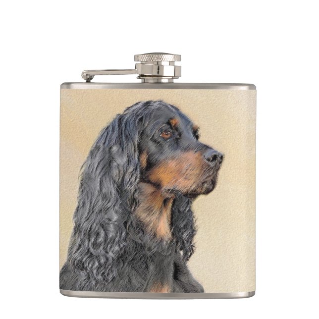 Gordon Setter Painting - Cute Original Hund Art Fickplunta (Framsidan)