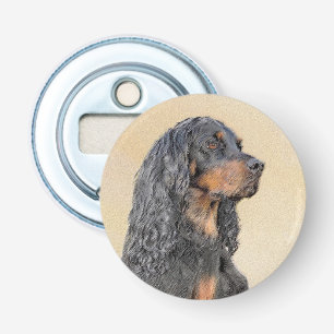 Gordon Setter Painting - Cute Original Hund Art Flasköppnare