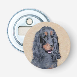 Gordon Setter Painting - Cute Original Hund Art Flasköppnare