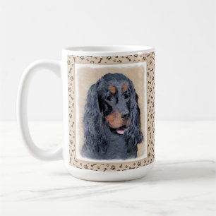 Gordon Setter Painting - Cute Original Hund Art Kaffemugg