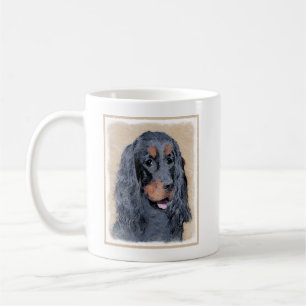 Gordon Setter Painting - Cute Original Hund Art Kaffemugg