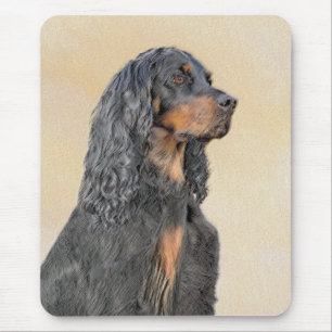 Gordon Setter Painting - Cute Original Hund Art Musmatta
