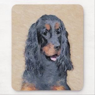 Gordon Setter Painting - Cute Original Hund Art Musmatta