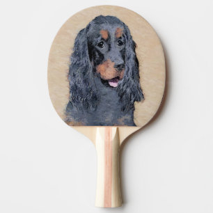 Gordon Setter Painting - Cute Original Hund Art Pingisracket