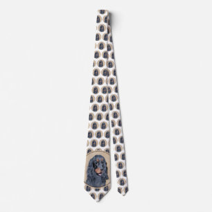 Gordon Setter Painting - Cute Original Hund Art Slips