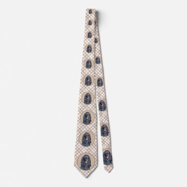 Gordon Setter Painting - Cute Original Hund Art Slips (Framsida)