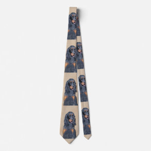 Gordon Setter Painting - Cute Original Hund Art Slips