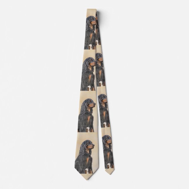 Gordon Setter Painting - Cute Original Hund Art Slips (Framsida)