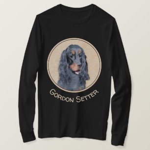 Gordon Setter Painting - Cute Original Hund Art T Shirt