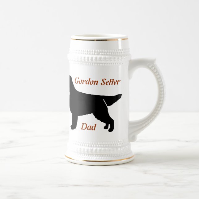 Gordon Setter Pappa Ceramic Stein Sejdel (Höger)