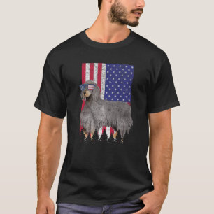 Gordon Setter Patriotic Hund USA Pride American Fl T Shirt