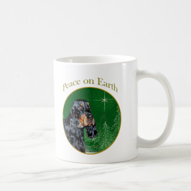 Gordon Setter Peace Kaffemugg (Höger)