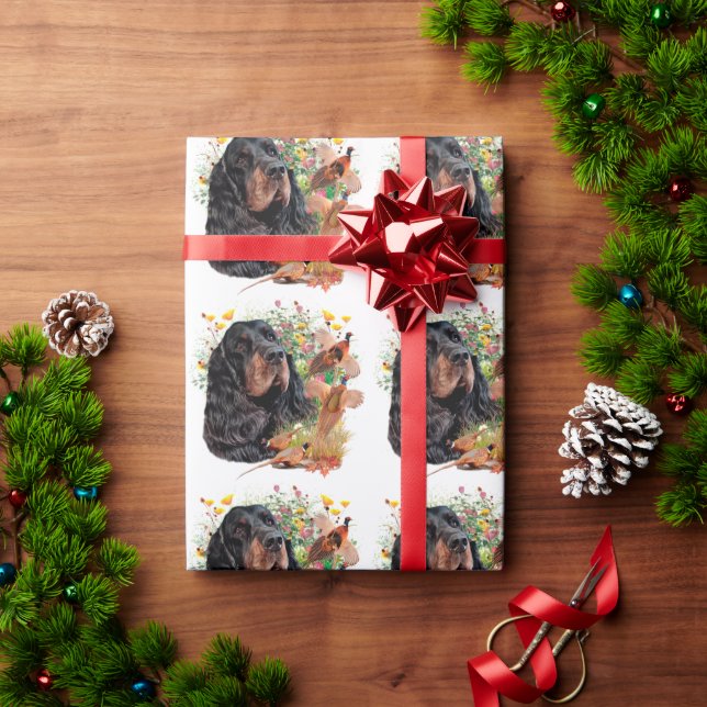 Gordon Setter  Presentpapper (Julgåva)