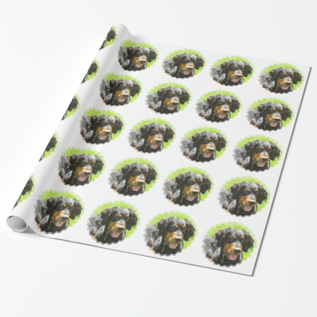 Gordon Setter Presentpapper (Utrullad)