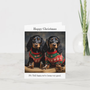 Gordon Setter Puppies in jul Sweaters Kort