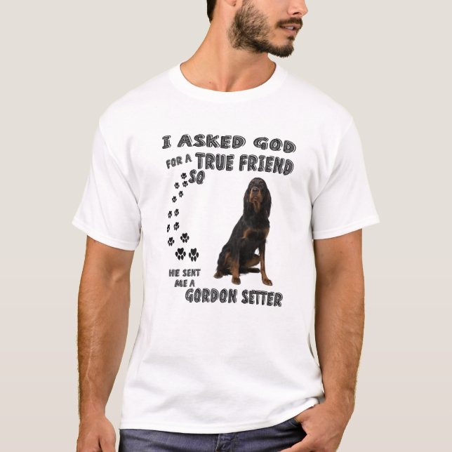 Gordon Setter Quote Mamma English Setter Pappa, Ir T Shirt (Framsida)