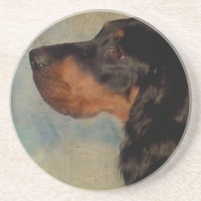 Gordon Setter Sandstone Underlägg Sandsten (Framsidan)