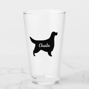 Gordon Setter Silhouette Personlig Hund älskare Glaskopp