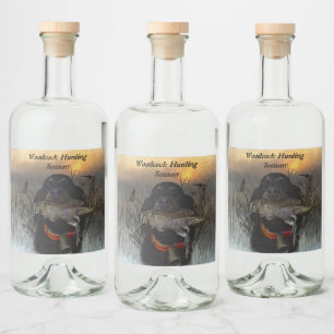 Gordon Setter Spritflaskor Etikett