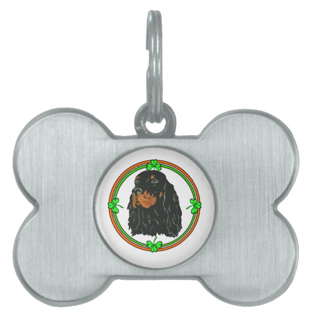 Gordon Setter St Patricks ID-bricka Husdjur (Framsidan)
