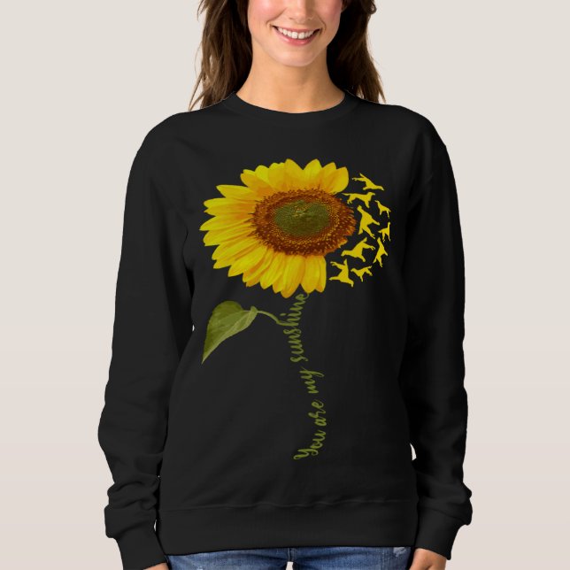 Gordon Setter Sunflower T Shirt (Framsida)