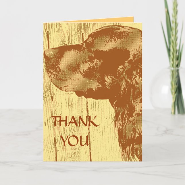 Gordon Setter Tackkort Card (Framsida)