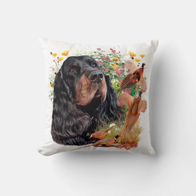 Gordon Setter Tapestry Coffee Mugg Kudde (Framsida)
