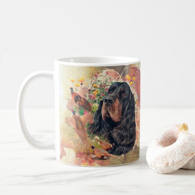 Gordon Setter Tapestry Kaffemugg (Med munk)