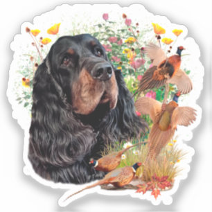 Gordon Setter Tapestry Poster Akrylic Print Tripty Klistermärken
