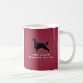 Gordon Setter Thinking of You Pet Memorial Kaffemugg