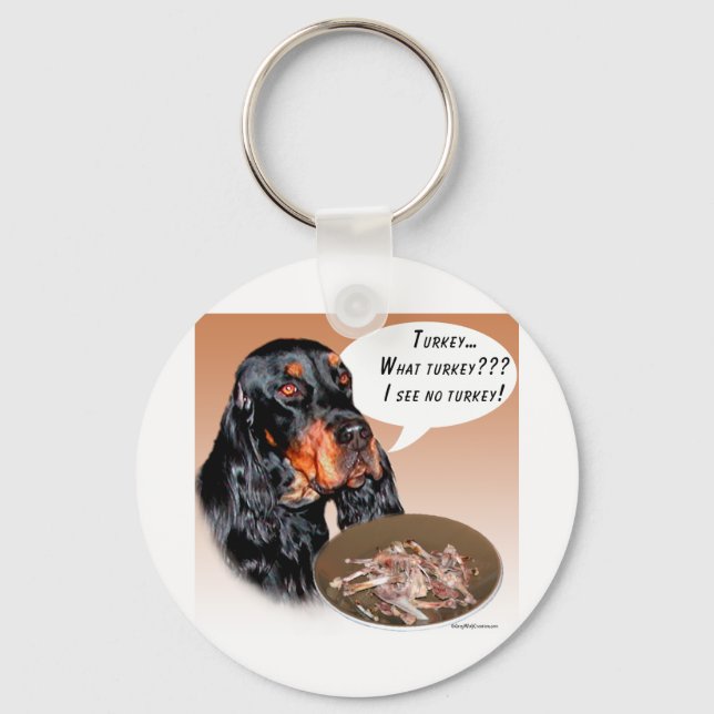Gordon Setter Turkiet Nyckelring (Framsida)