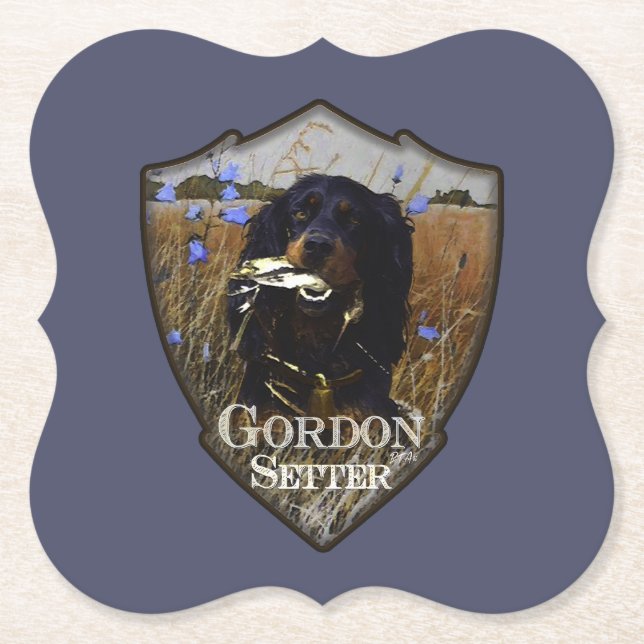 Gordon Setter Underlägg Papper (Framsida)
