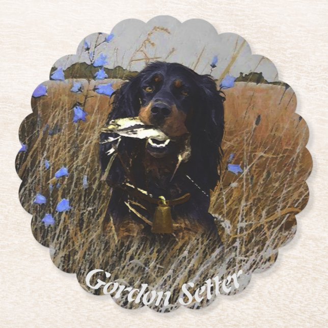 Gordon Setter Underlägg Papper (Framsida)
