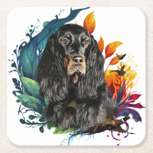 Gordon Setter Underlägg Papper Kvadrat