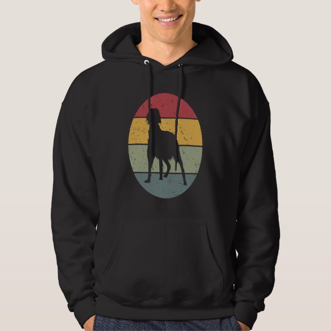 Gordon Setter Vintage Hoodie (Framsida)