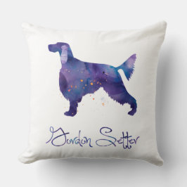 Gordon Setter Watercolor Kudde