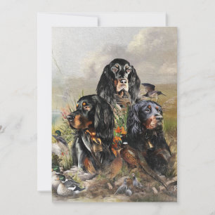 Gordon Setters , Passion for Birds , Art Inbjudningar