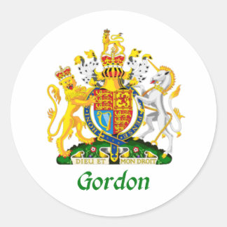 Gordon Shield of Underbar Britain Runt Klistermärke