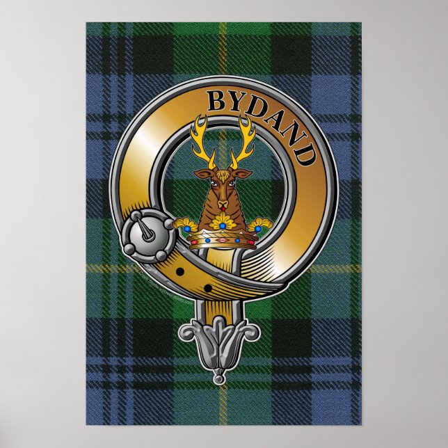 Gordon Tartan & Badge Poster (Framsidan)