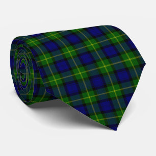 Gordon tartan Blue grönt plaid Slips