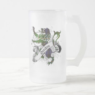 Gordon Tartan Lejonare Frostat Ölglas