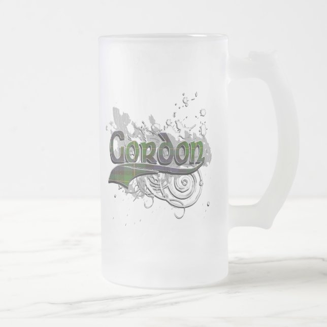 Gordon TartanGrunge Frostat Ölglas (Höger)