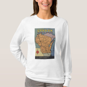 Gordon Wisconsin - stora brevplatser T-shirt