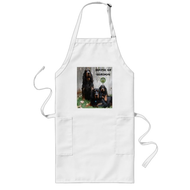 GORDONS HUS, Gordon Setter Målning Förkläde (Framsidan)