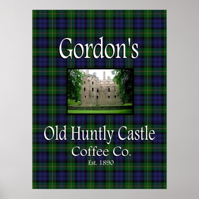 Gordon's Old Hunly Castle Coffee Co. Poster (Framsidan)