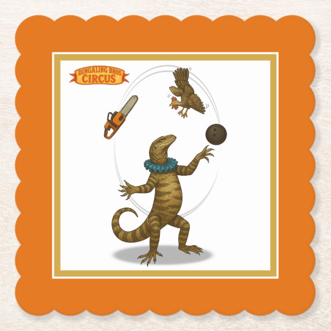 Gordy, goanna juggler underlägg papper (Framsida)
