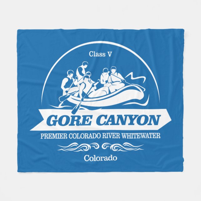 Gore Canyon (omarbetning 2) Fleecefilt (Framsidan (Horisontell))