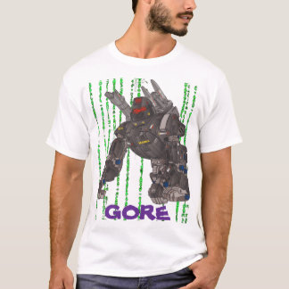 GORE LILA VIT MATRIX SVART AV SAMURAI FEUDAL T SHIRT