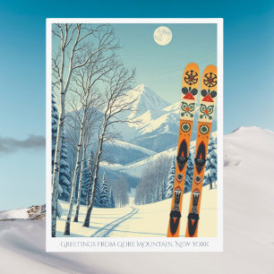 Gore Mountain New York Adirondacks vycard Vykort