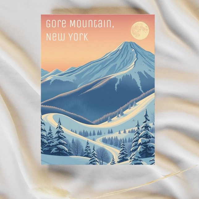 Gore Mountain New York Adirondacks vycard Vykort (Skapare uppladdad)